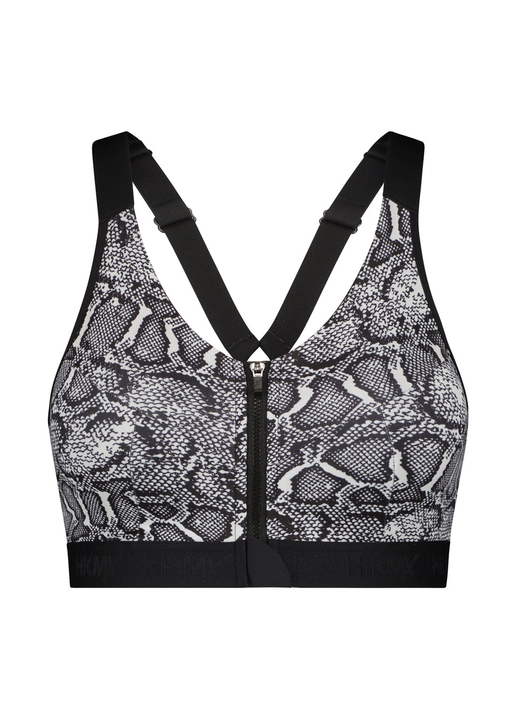 Чорно-білий топ бюстгальтер Hunkemoller без кісточок поліамід
