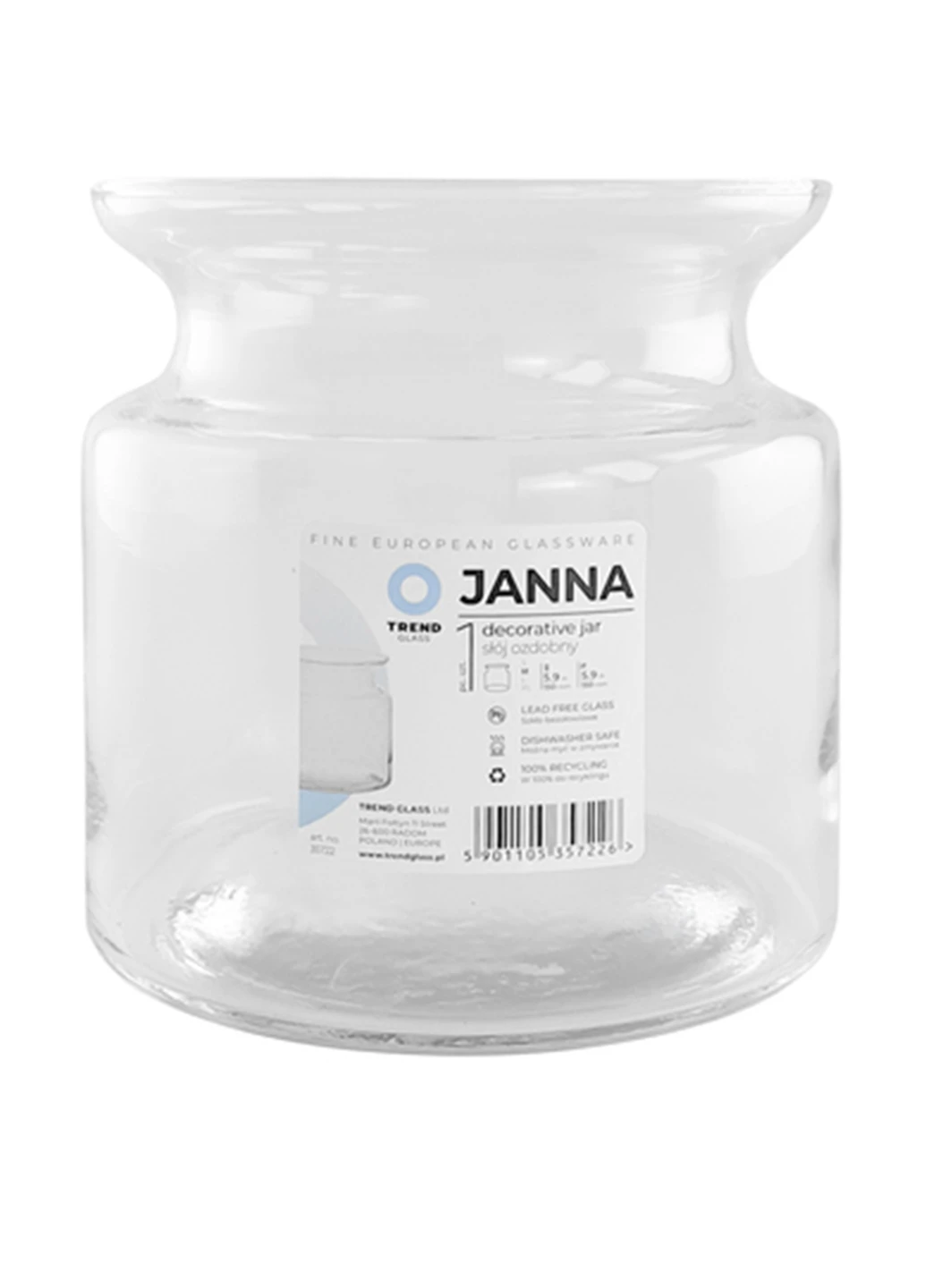 Ваза, 15 см TRENDGLASS (248928903)