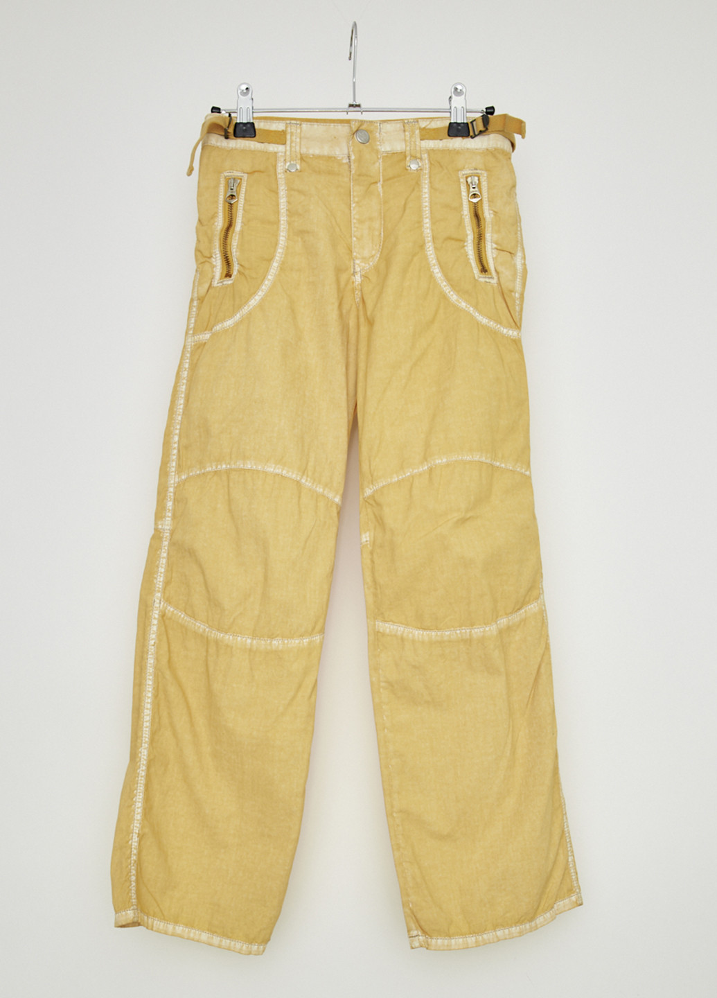 Желтые кэжуал демисезонные брюки прямые Ra-Re