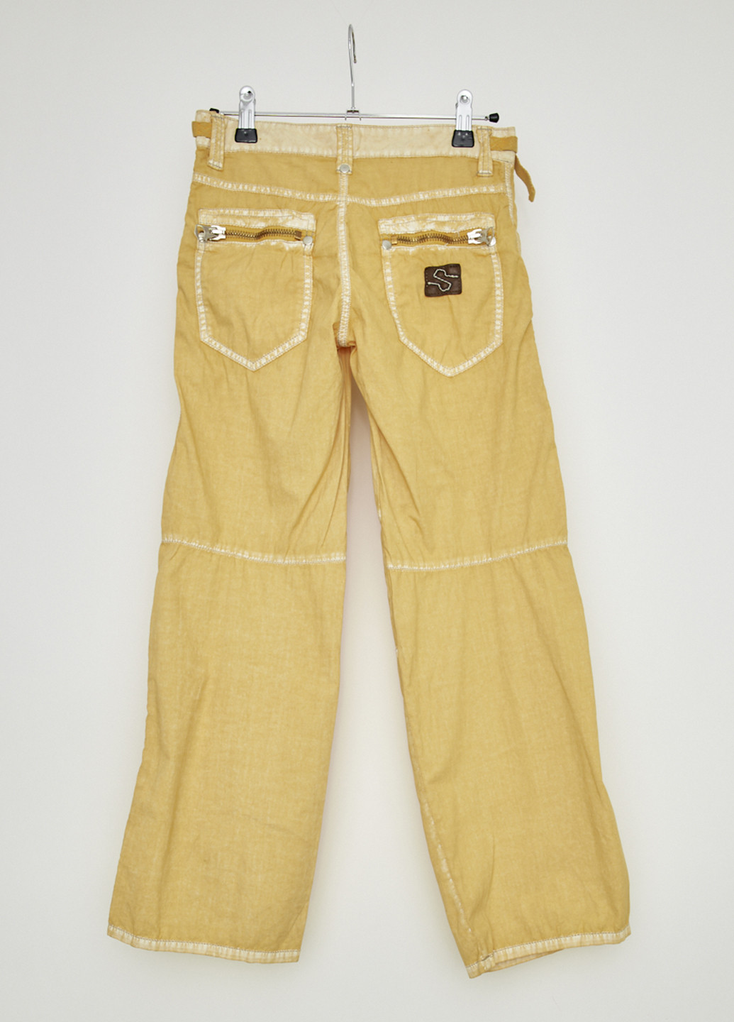 Желтые кэжуал демисезонные брюки прямые Ra-Re