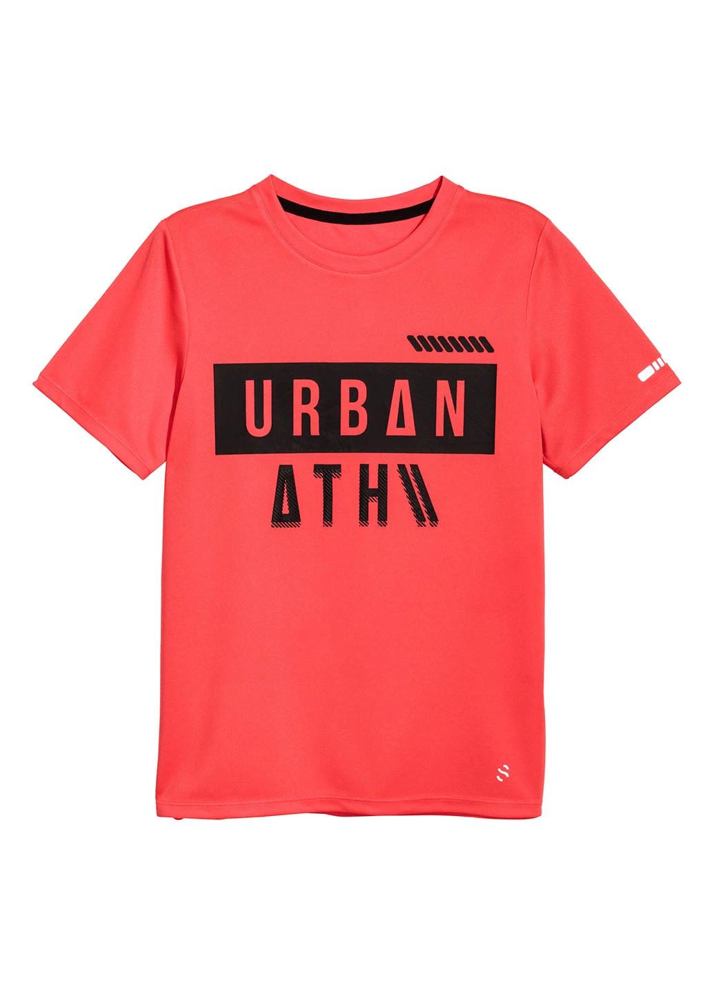 Коралловая летняя футболка с коротким рукавом H&M