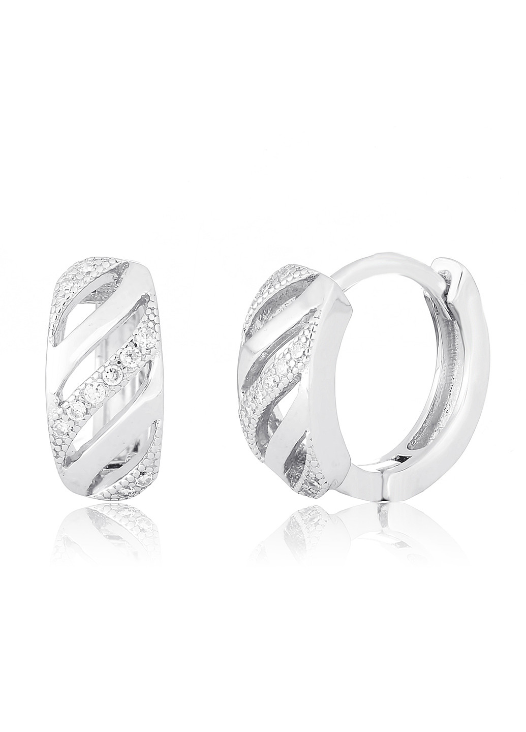 Срібні сережки з фіанітами с2ф / 167 Silvex925 (201169458)