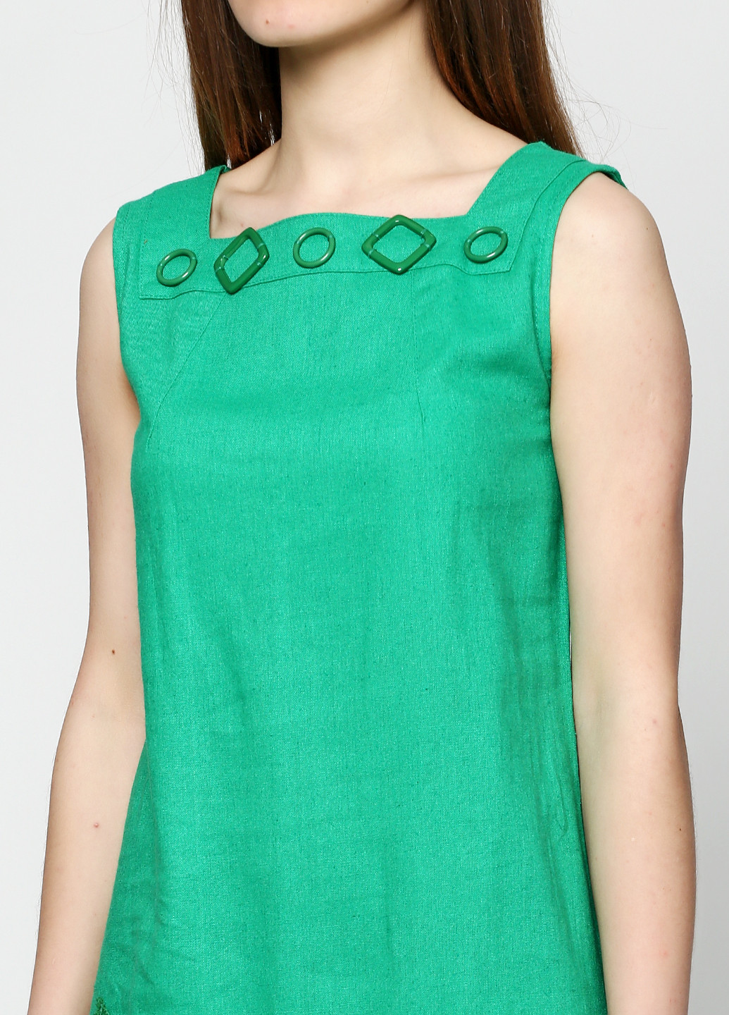 Зеленое кэжуал платье Ruta-S с рисунком