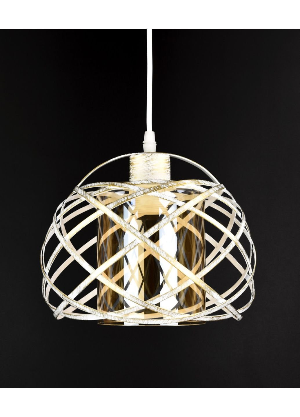 Люстра потолочная подвесная в стиле LOFT (лофт) 11532/1-wh Белый 30х25х25 см. Sunnysky (253527797)