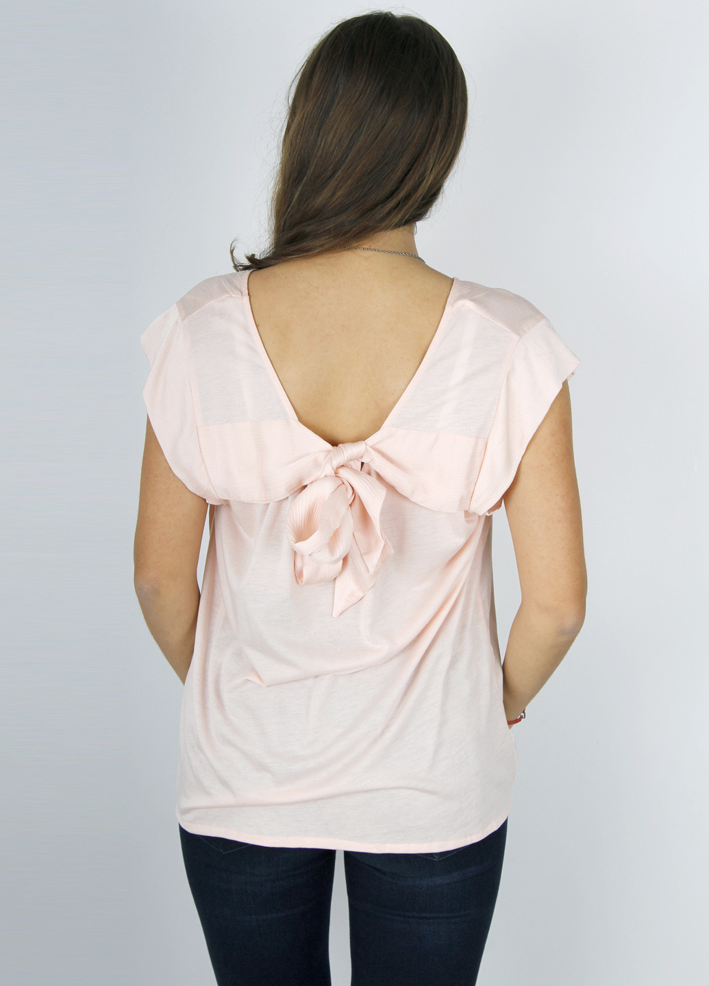 Светло-розовая летняя блуза Massimo Dutti
