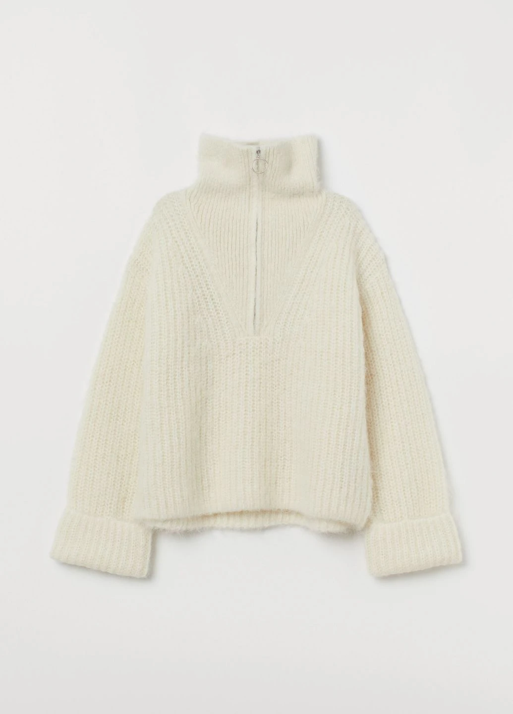 Білий демісезонний светр H&M