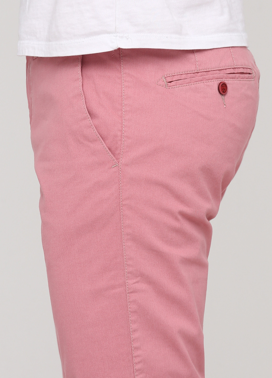 Светло-розовые кэжуал демисезонные чиносы брюки RedPoint