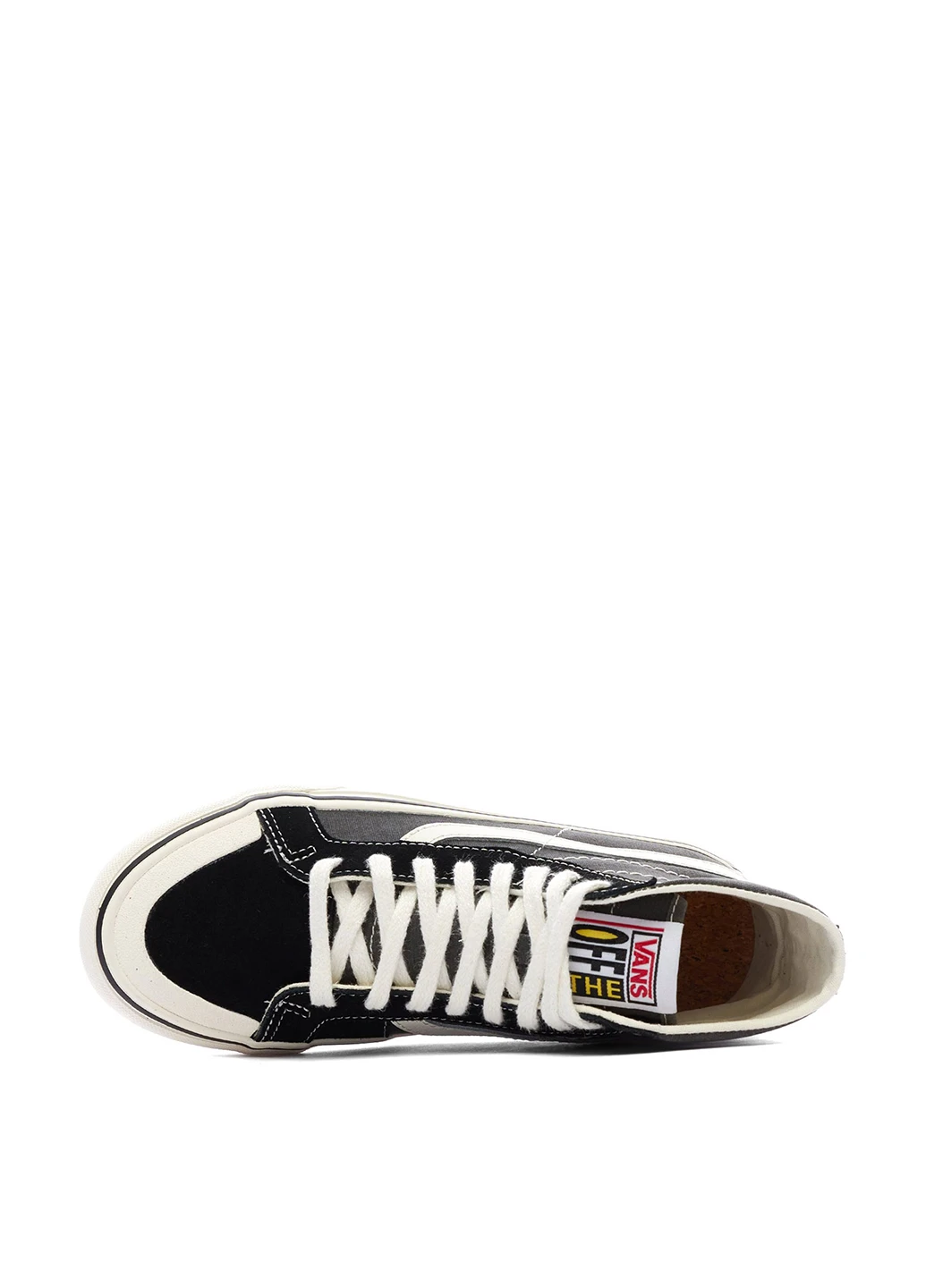 Черные кеды Vans SK8-HI 138 DECON SALT WASH с белой подошвой, с логотипом