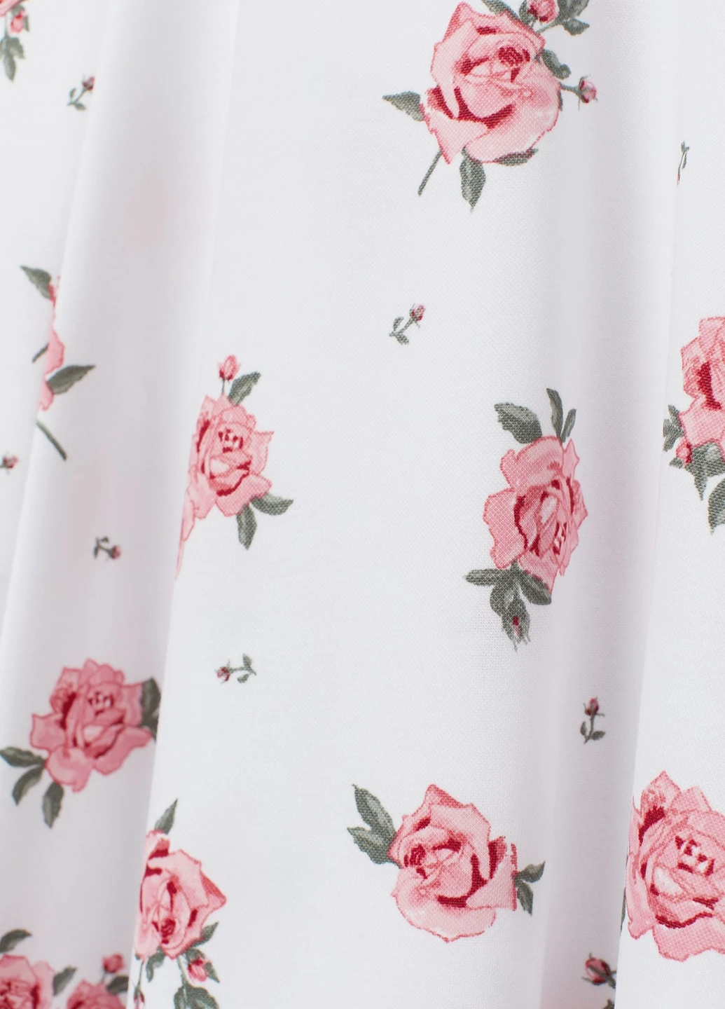 Белое кэжуал платье H&M розы
