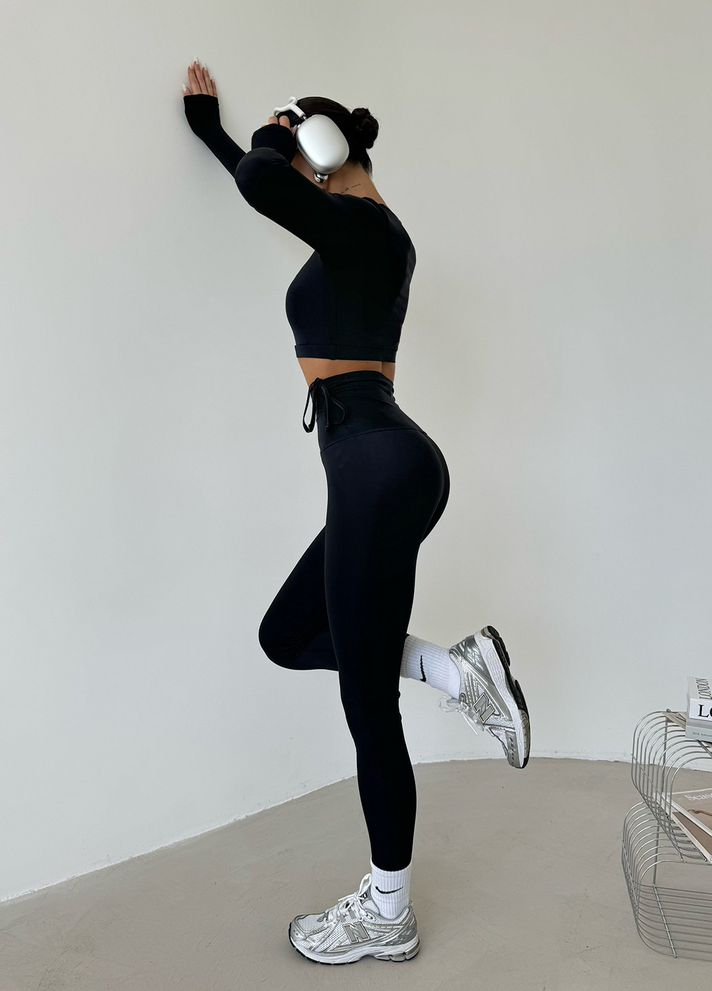 Чорний демісезонний комплект (рашгард, лосини) NOVA VEGA