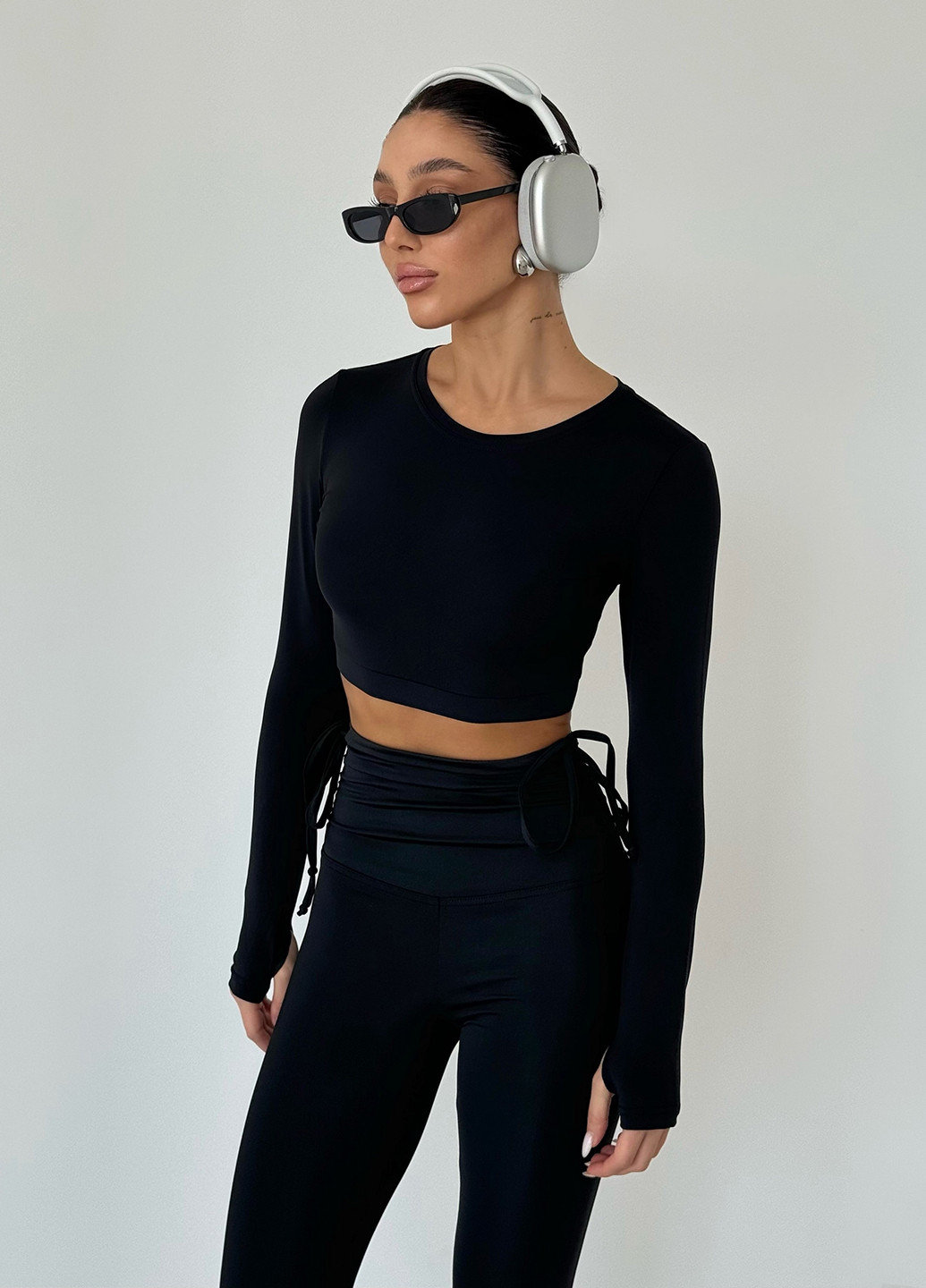 Чорний демісезонний комплект (рашгард, лосини) NOVA VEGA