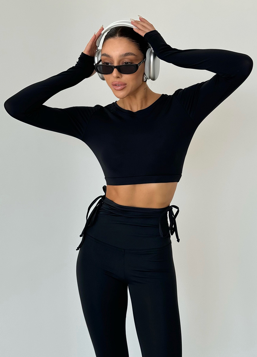 Чорний демісезонний комплект (рашгард, лосини) NOVA VEGA