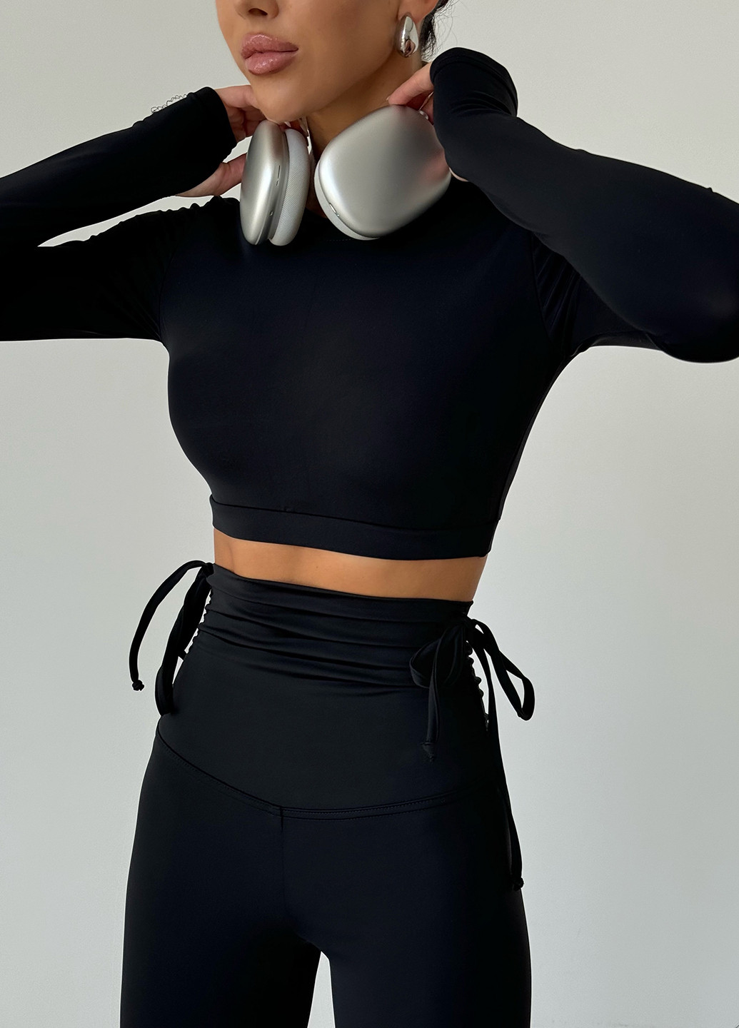 Чорний демісезонний комплект (рашгард, лосини) NOVA VEGA