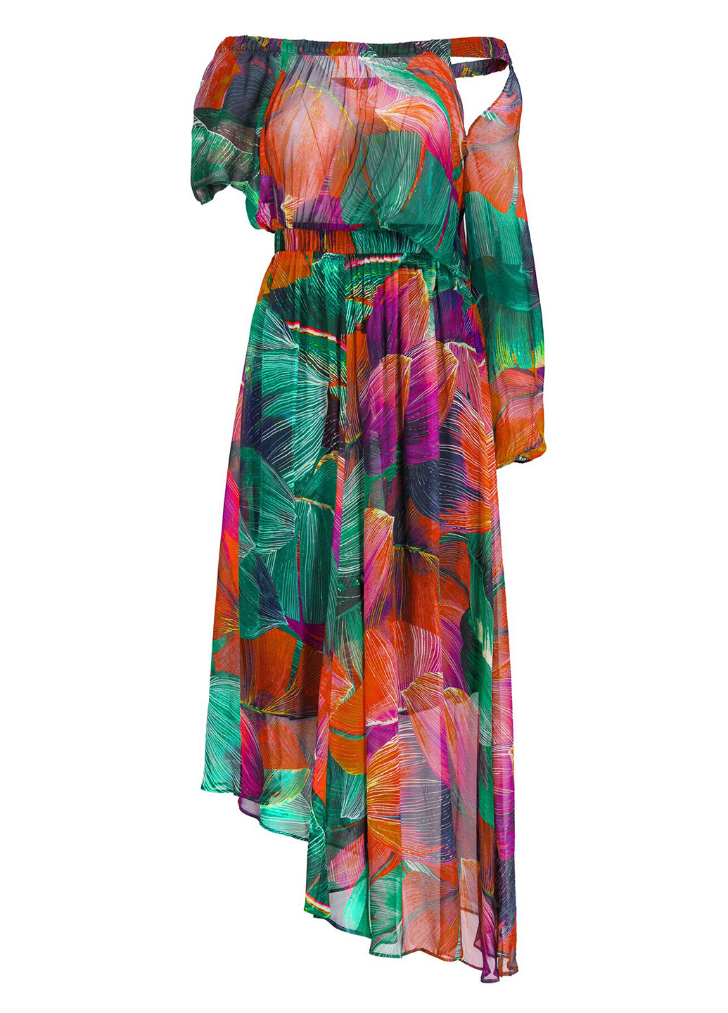 Комбинированное кэжуал платье клеш Pinko с цветочным принтом