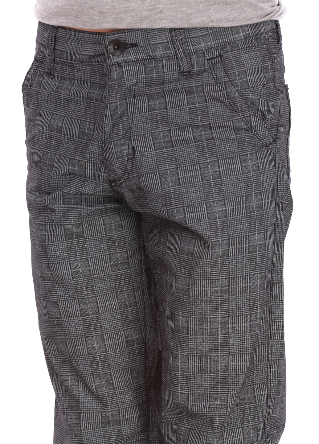 Серые кэжуал демисезонные прямые брюки Vip Bonis