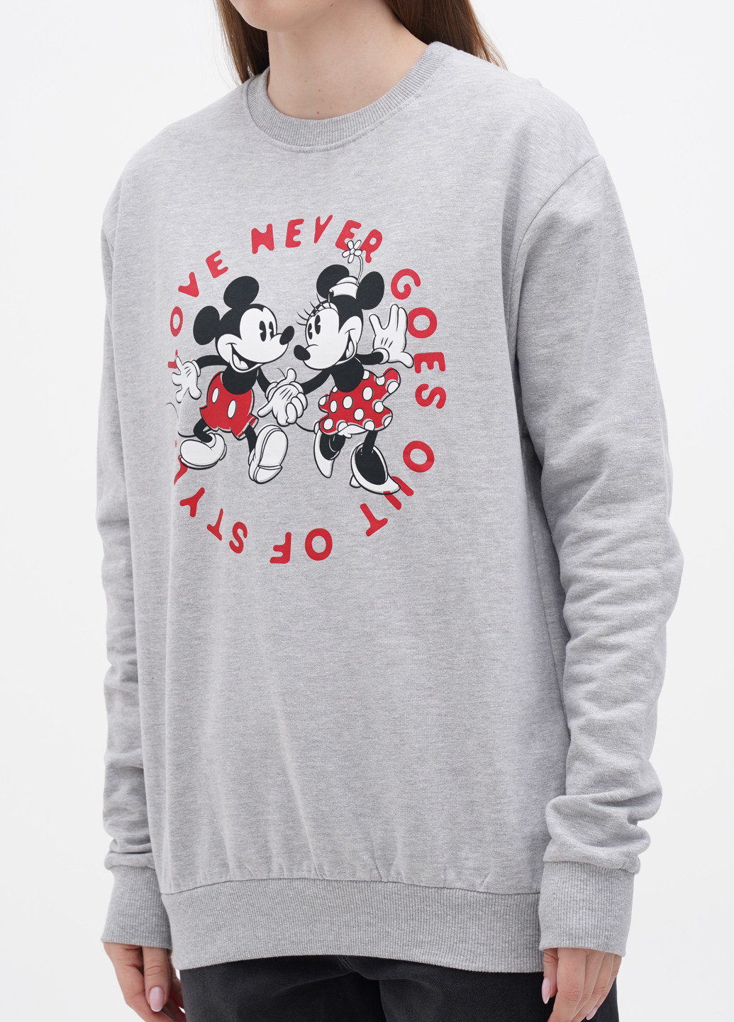 Світло-сірий світшот Disney персонажі без декору (272602937)