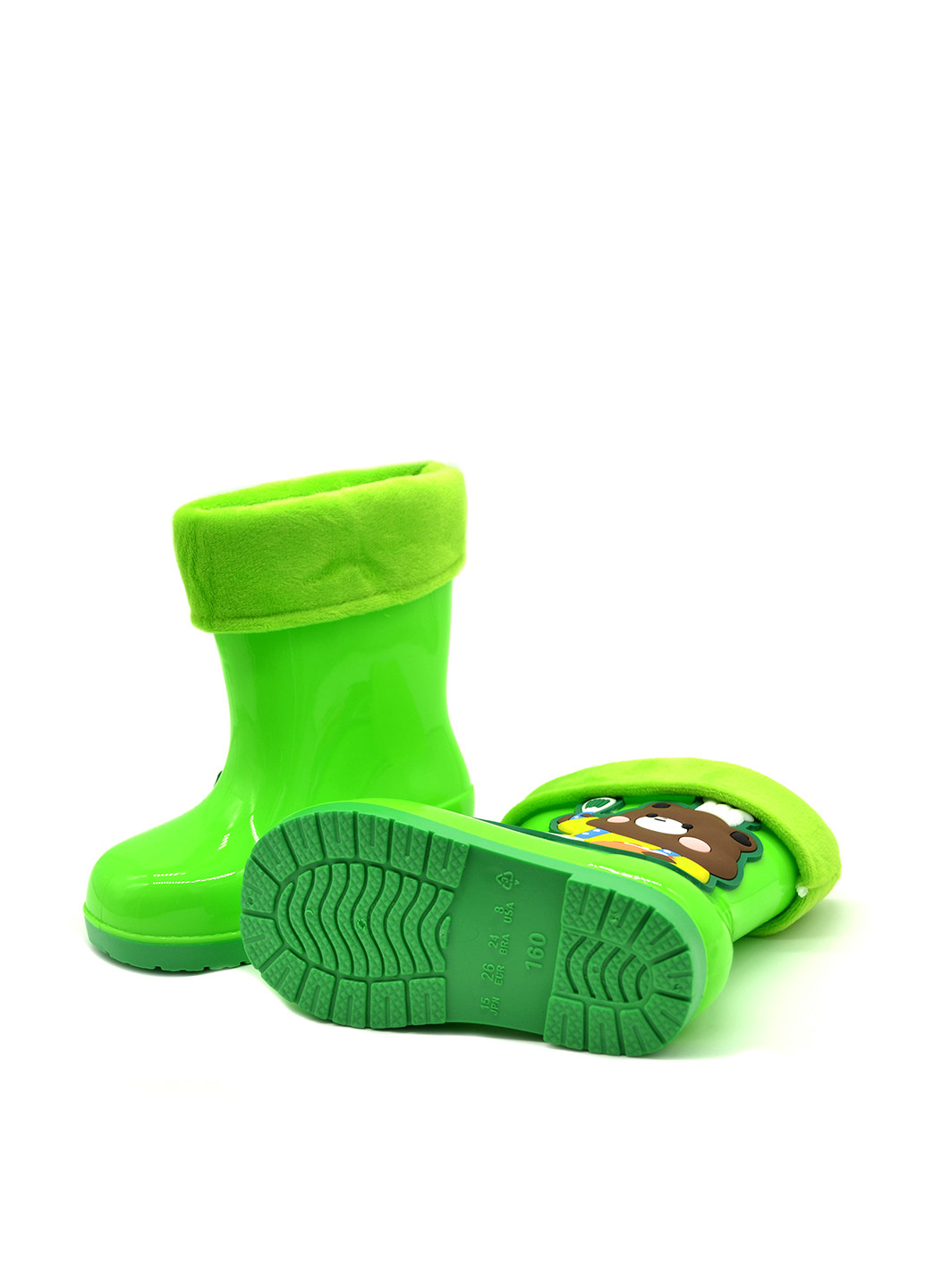 Зеленые резиновые сапоги BBT Kids