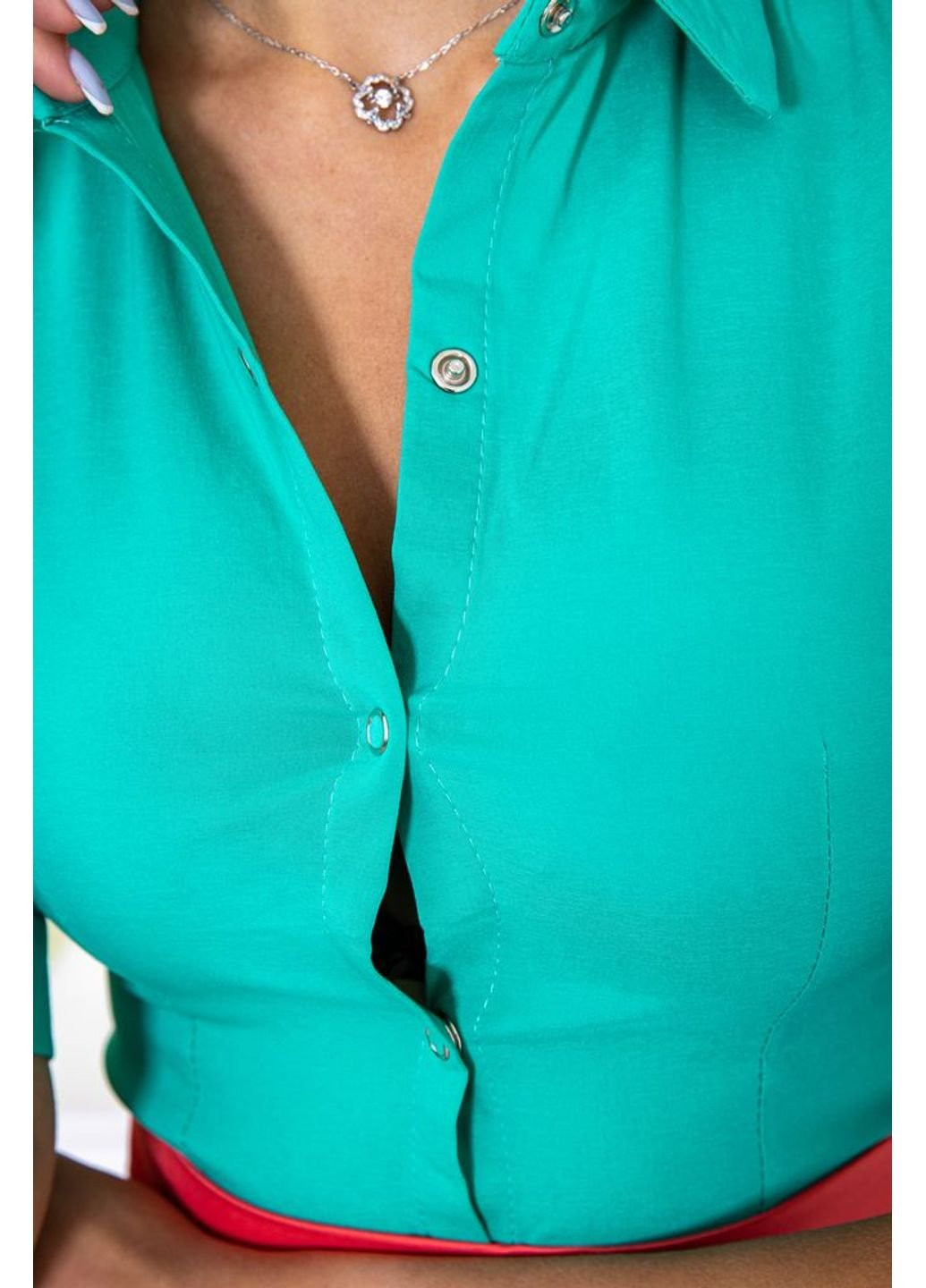 Светло-зеленая летняя блуза 167r054-2 Ager