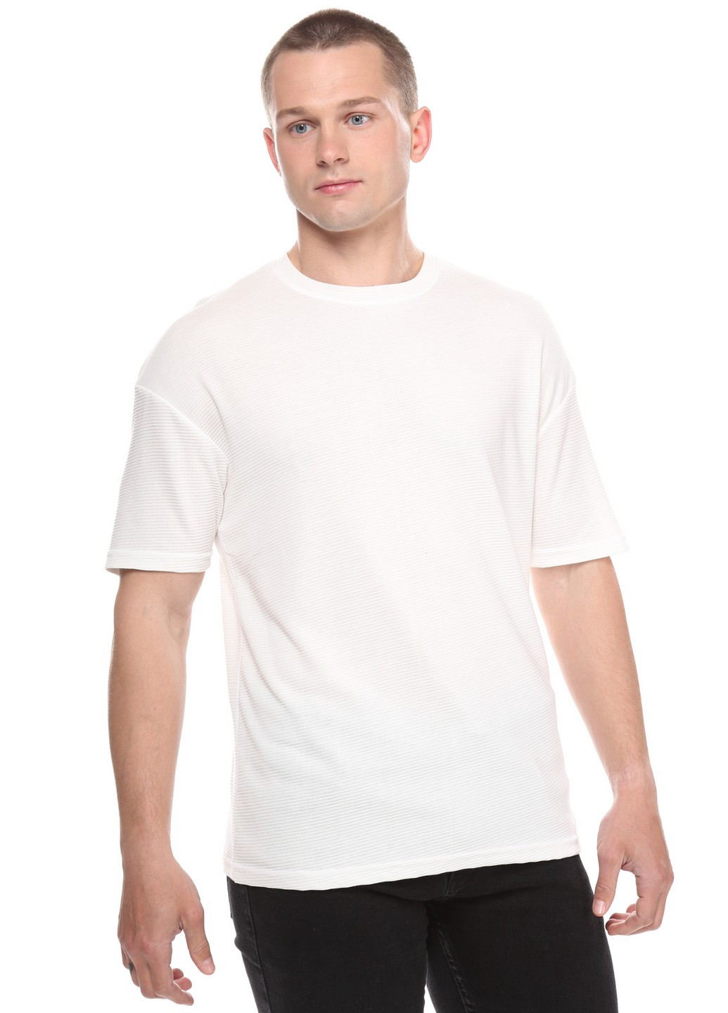 Комбинированная футболка 2787-ov xl белый (2000904149438) Figo