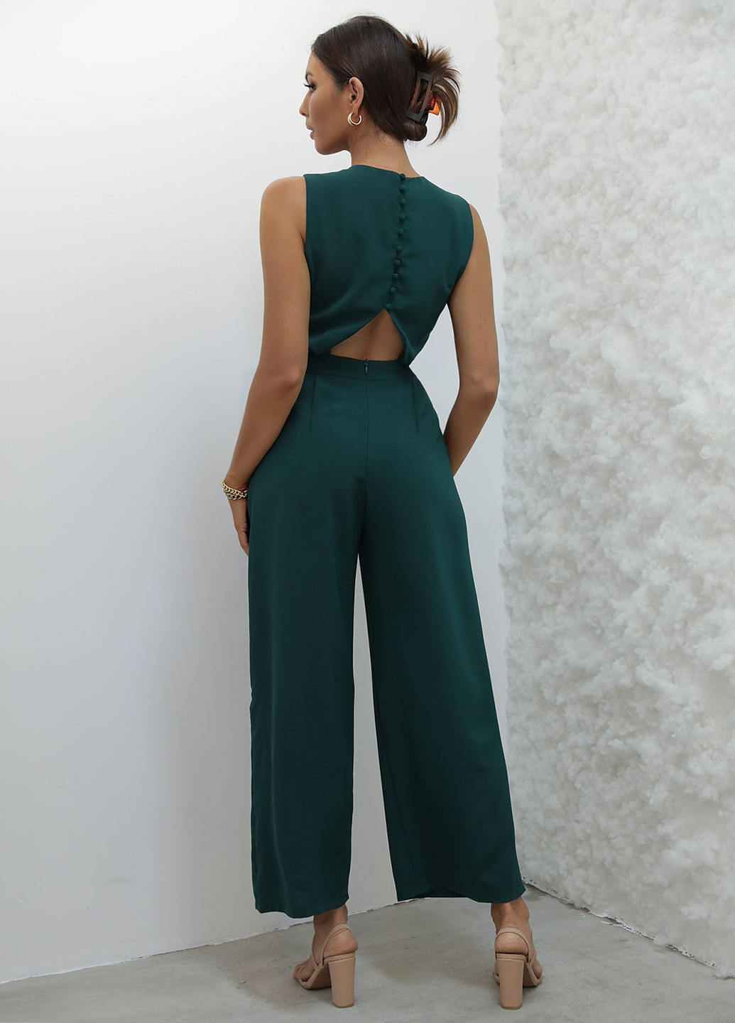 Комбінезон SHEIN комбінезон-брюки однотонний кежуал поліестер