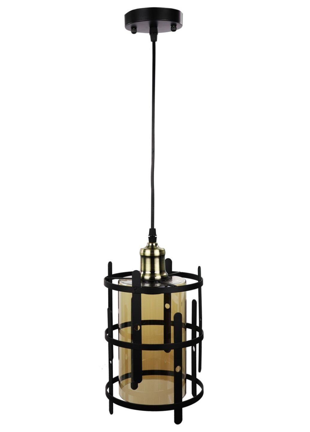 Люстра підвісна стельова в стилі LOFT (лофт) 12025/1-br Чорний 40х17х17 см. Sunnysky (253627993)
