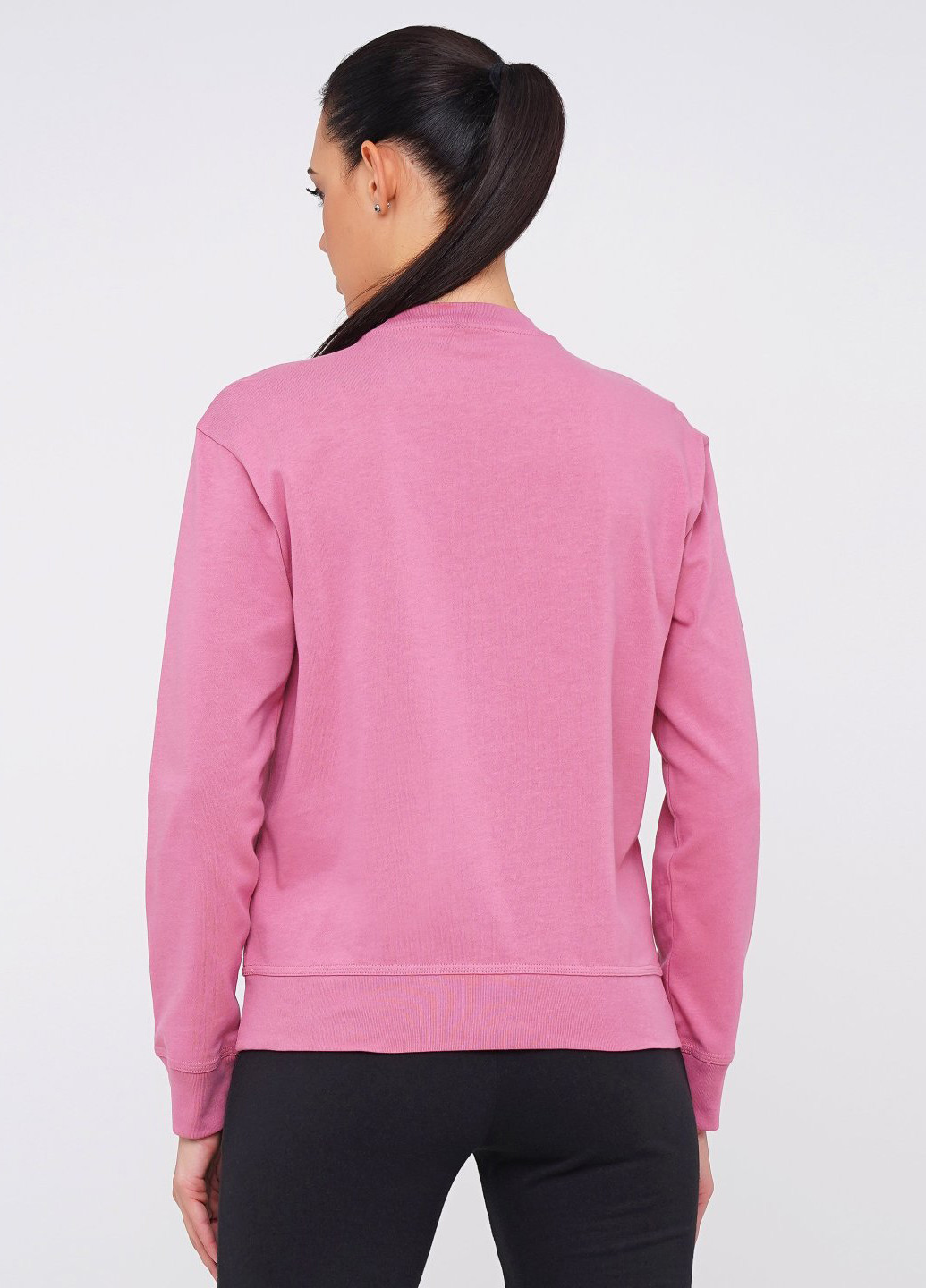Світшот Nike - Прямий крій напис рожевий кежуал бавовна, трикотаж - (210244949)