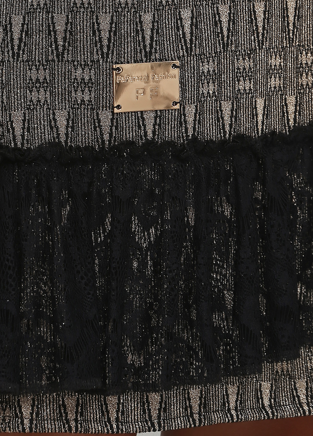 Коричневое кэжуал платье а-силуэт Paparazzi с абстрактным узором