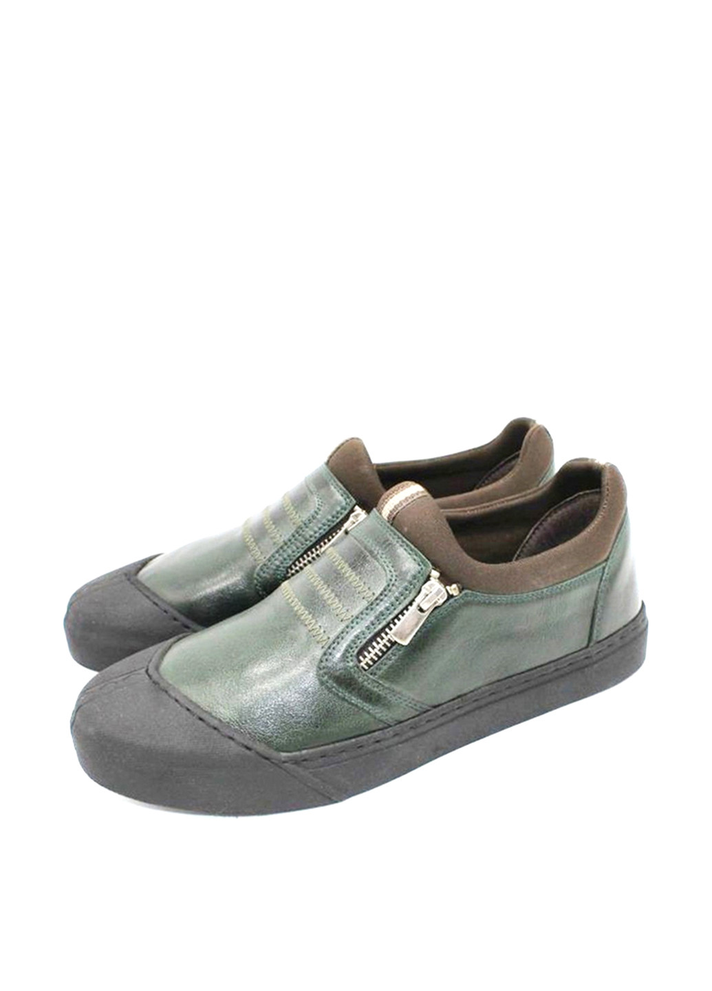 Зеленые кэжуал туфли Luciano Bellini на молнии