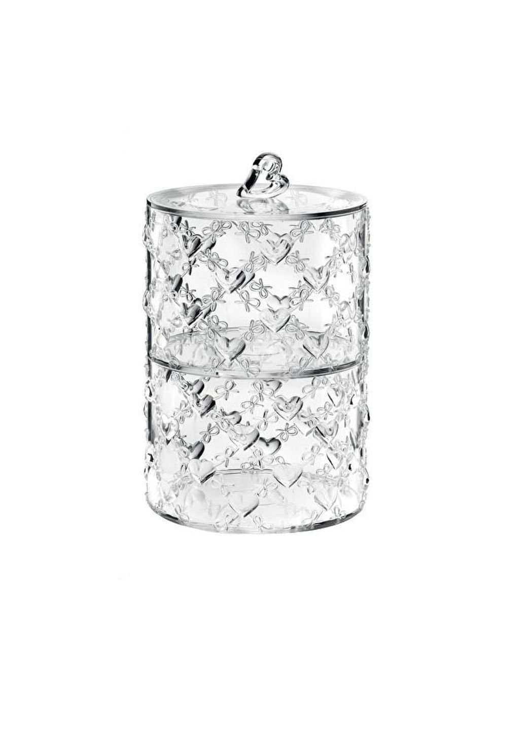 Цукерниця із двох ємностей Love 11520100 11х18.3 см прозора Guzzini (253619861)