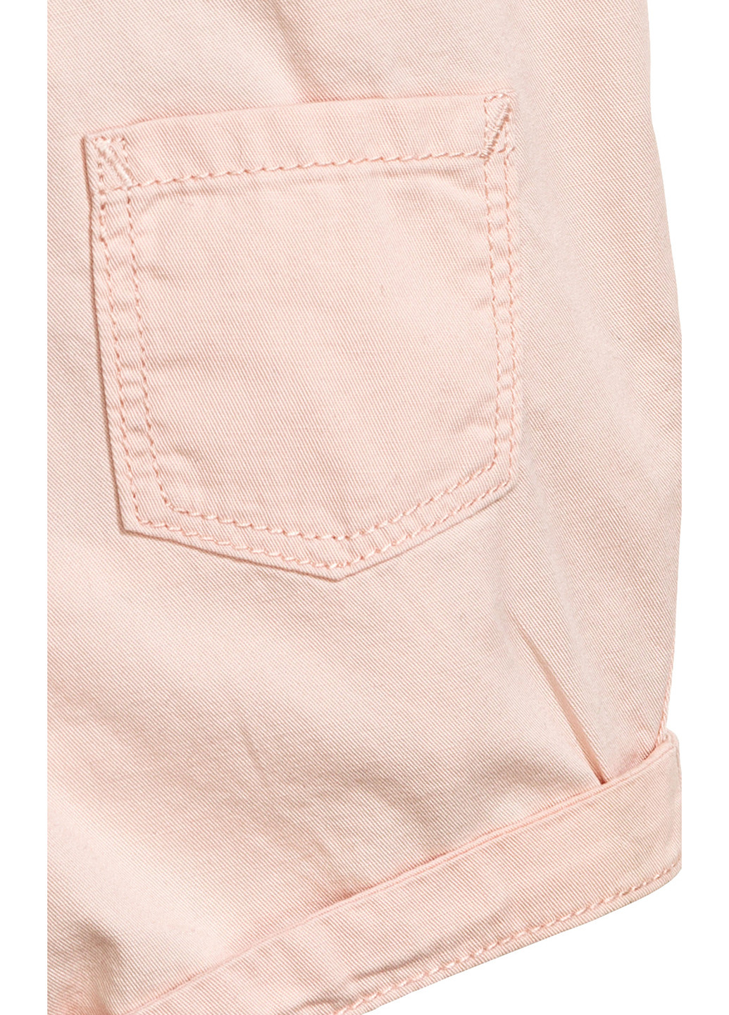 Комбинезон H&M комбинезон-шорты однотонный розовый джинсовый хлопок