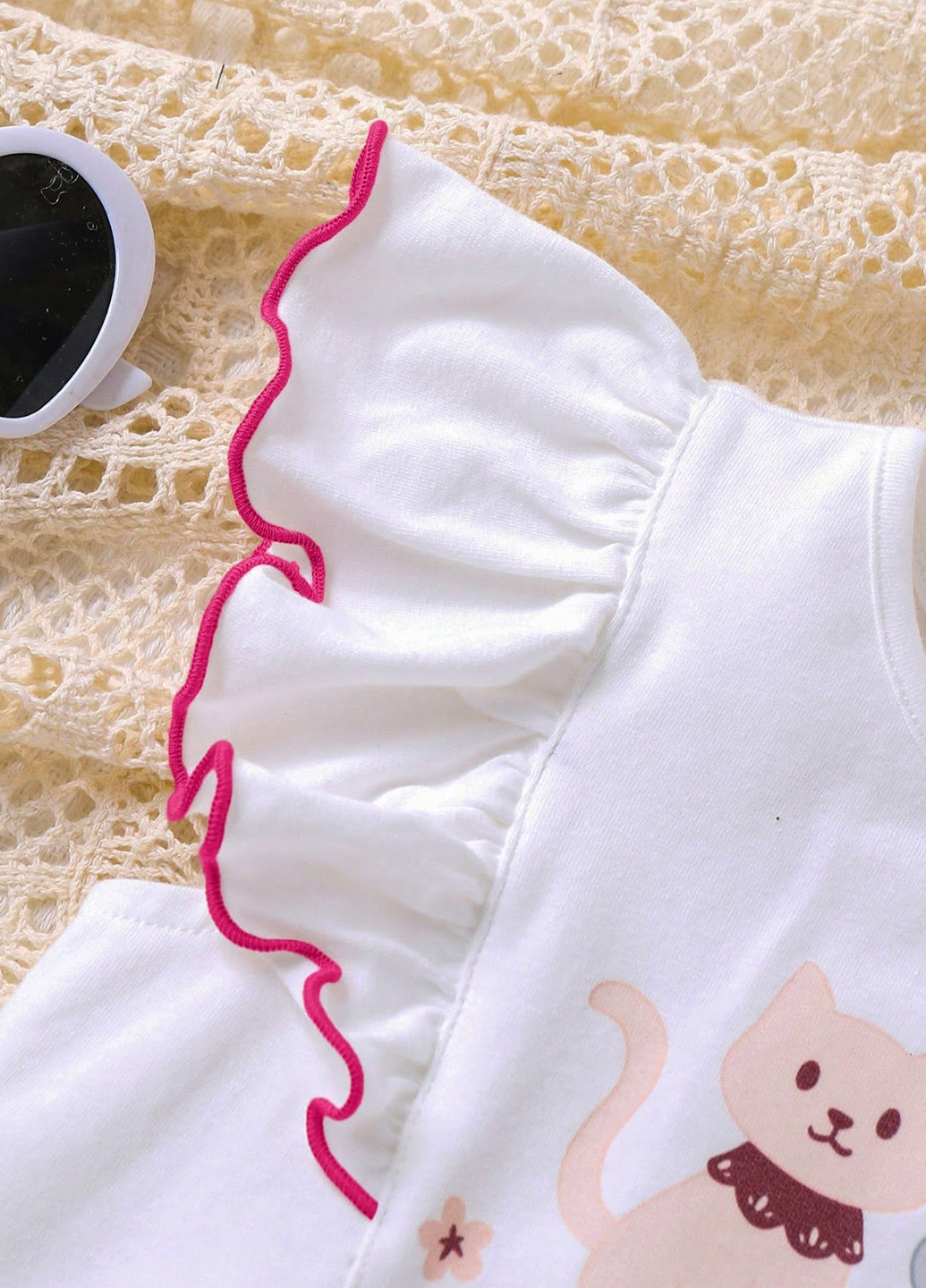 Комбінований літній комплект (блуза, штани) SHEIN