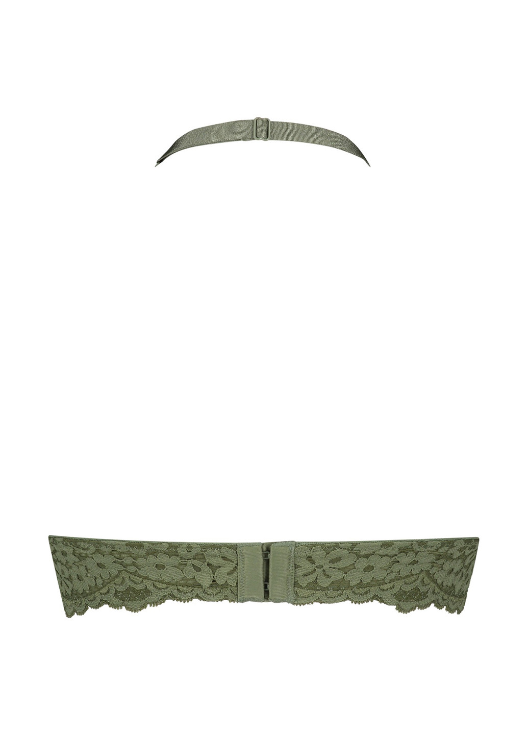 Зелений бралетт бюстгальтер Hunkemoller без кісточок поліамід, мереживо