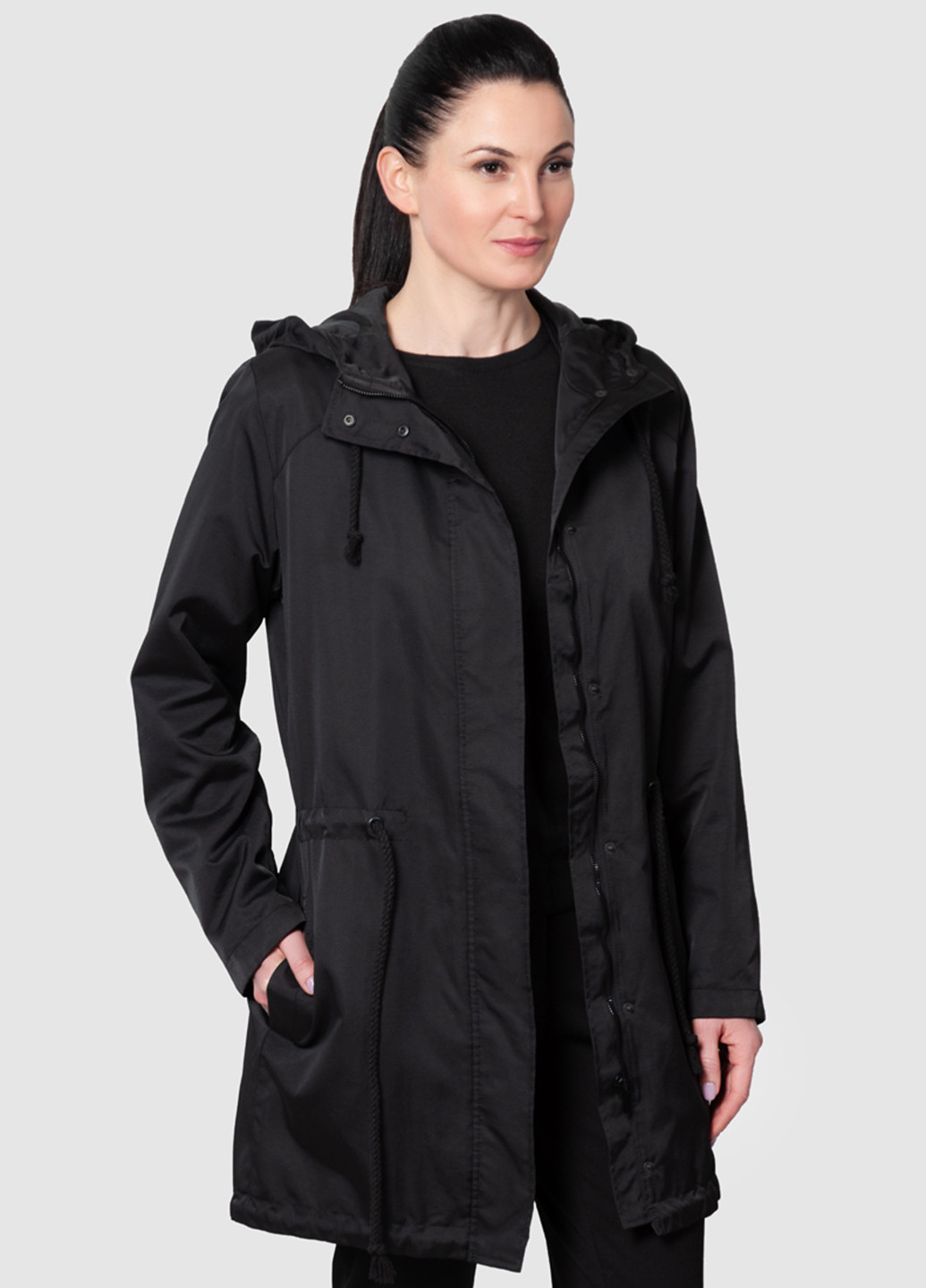 Чорна демісезонна куртка Arber Woman