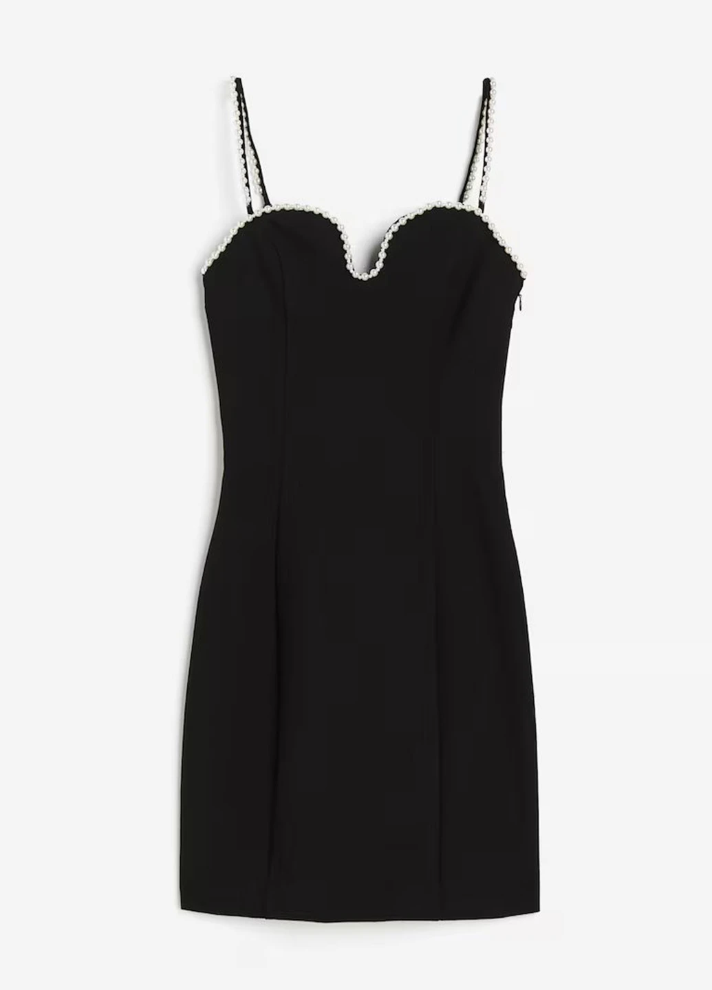 Черное кэжуал платье а-силуэт H&M однотонное