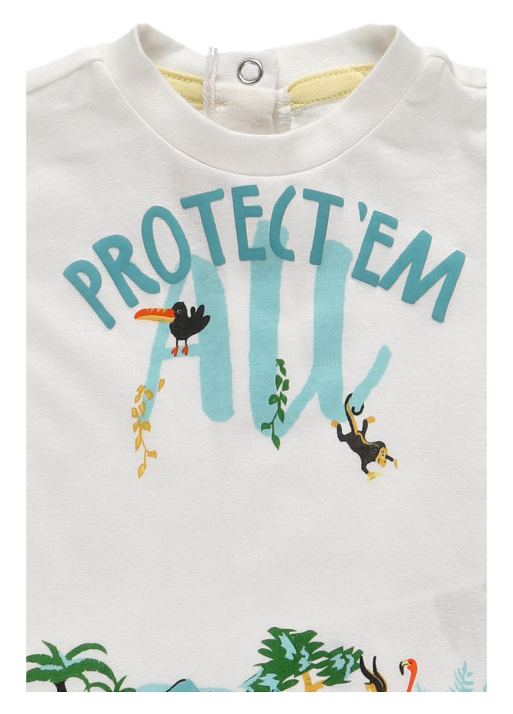 Белая летняя футболка Chicco