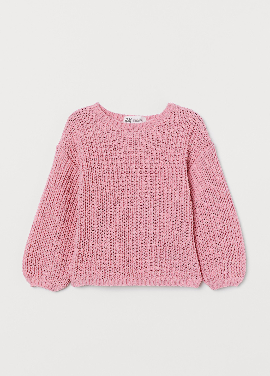 Светло-розовый зимний джемпер джемпер H&M