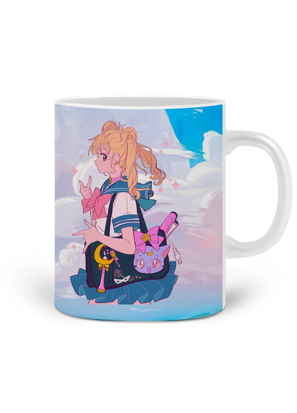 Кружка Сейлор Мун (Sailor Moon) 330 мл Чашка Керамическая (20259-2910) MobiPrint (224806181)