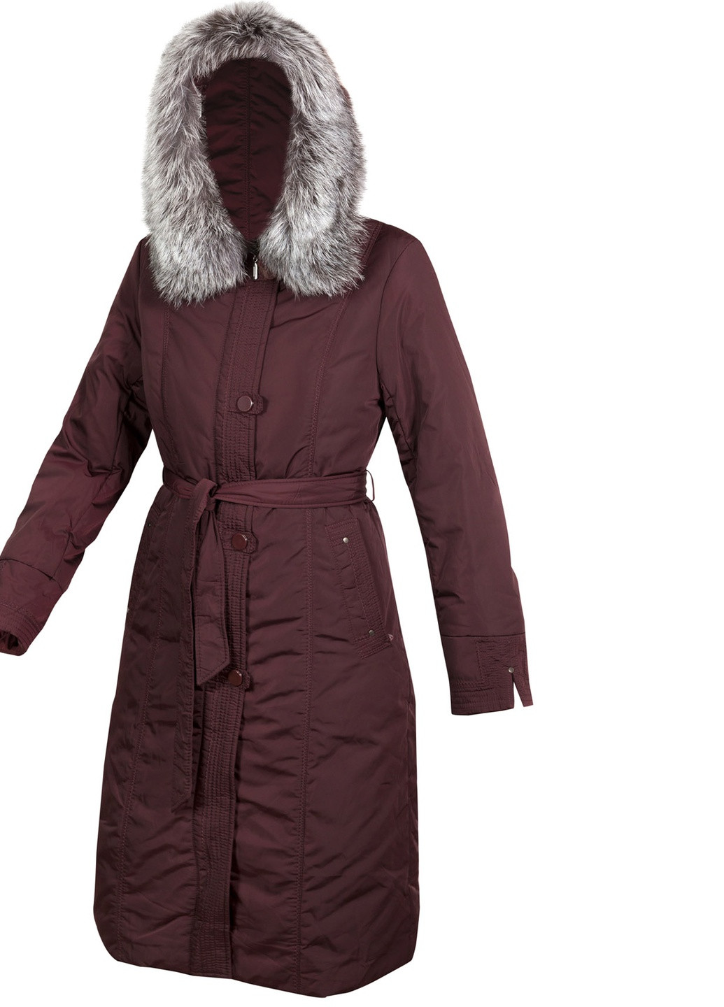 Бордовый зимний Пуховик Mirage