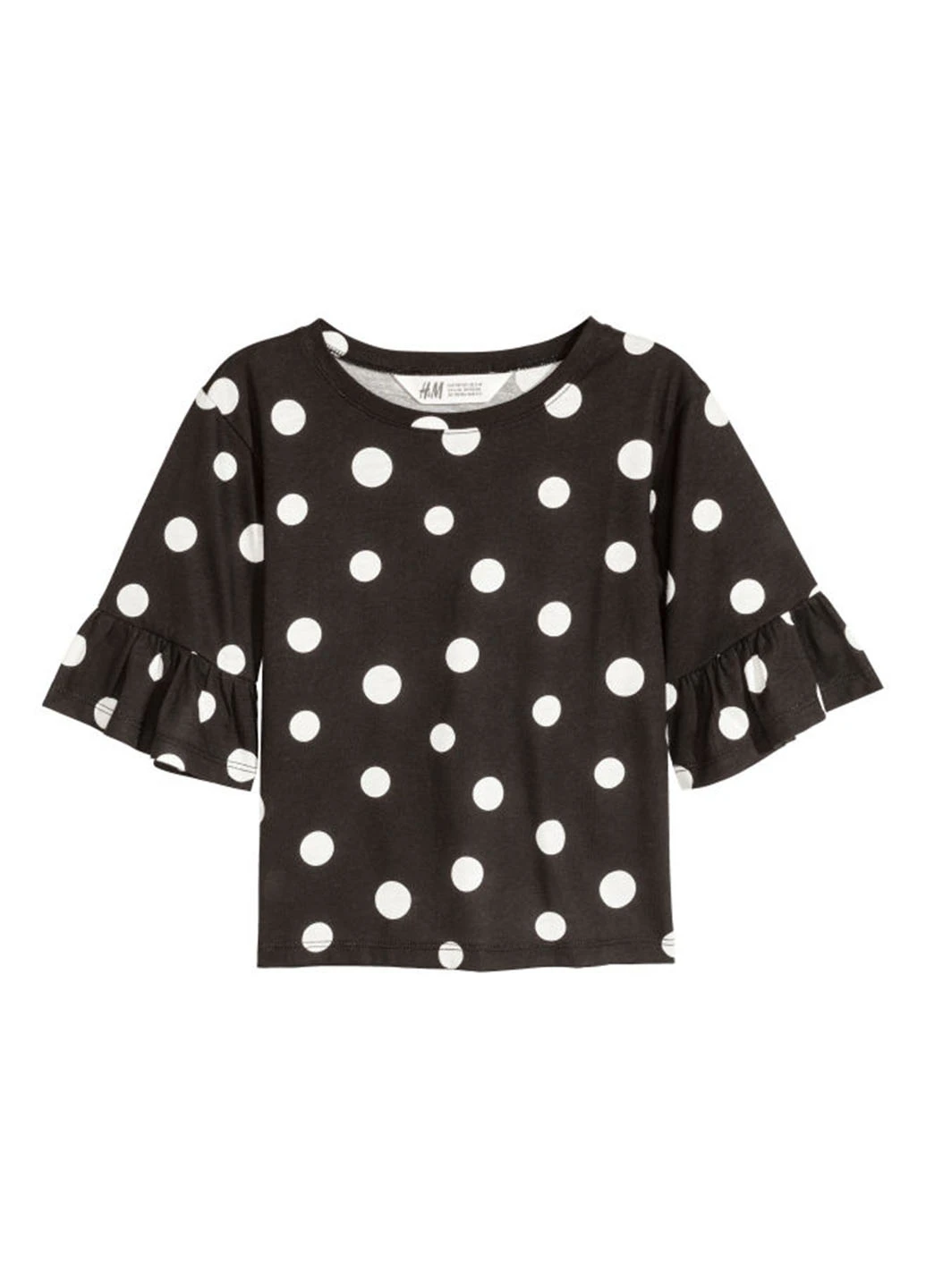 Чорно-біла демісезонна футболка H&M