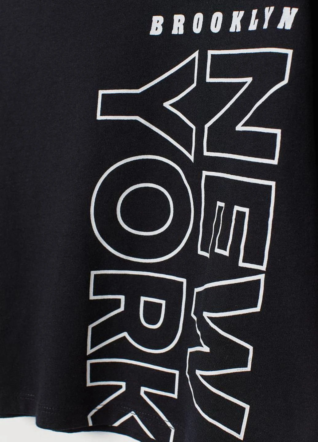 Черная летняя футболка H&M