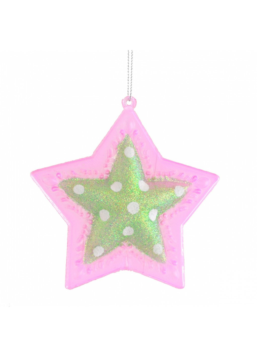 Ялинкова іграшка зірка новорічна 10 см. (972834) YES! Fun (254593228)