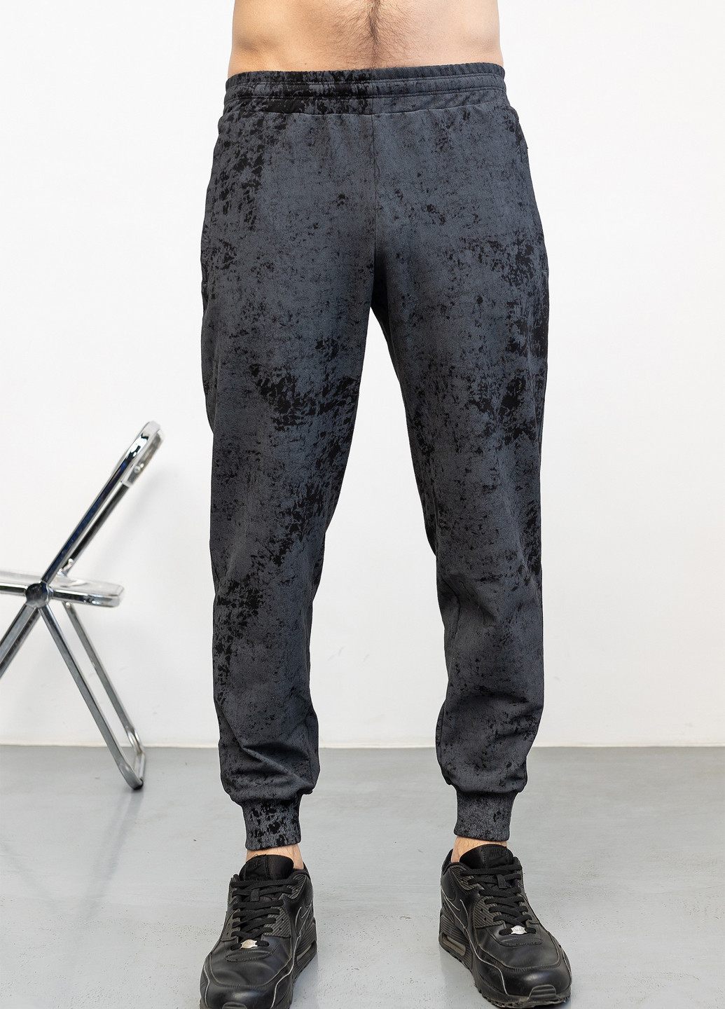 Темно-серые кэжуал демисезонные джоггеры брюки TOTALFIT