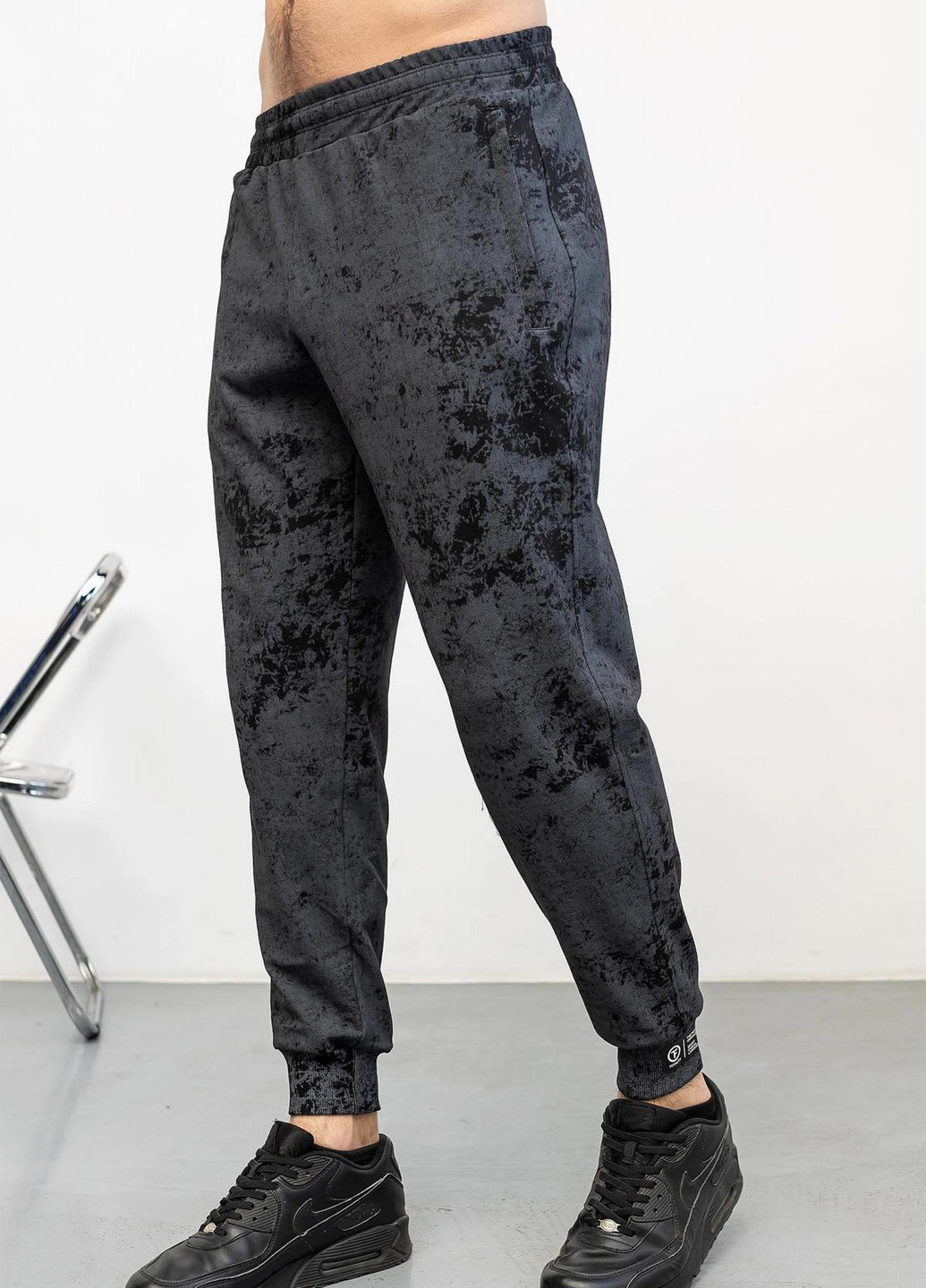 Темно-серые кэжуал демисезонные джоггеры брюки TOTALFIT