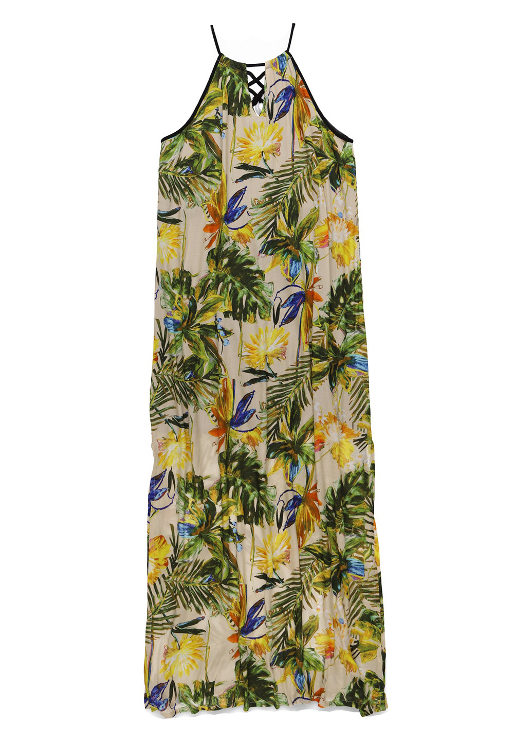 Комбинированное кэжуал платье а-силуэт Nazarenogabrielli с цветочным принтом