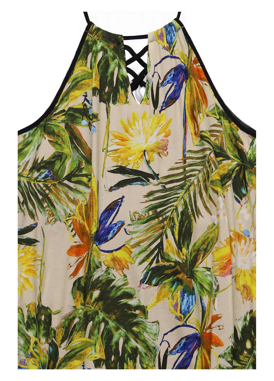 Комбинированное кэжуал платье а-силуэт Nazarenogabrielli с цветочным принтом