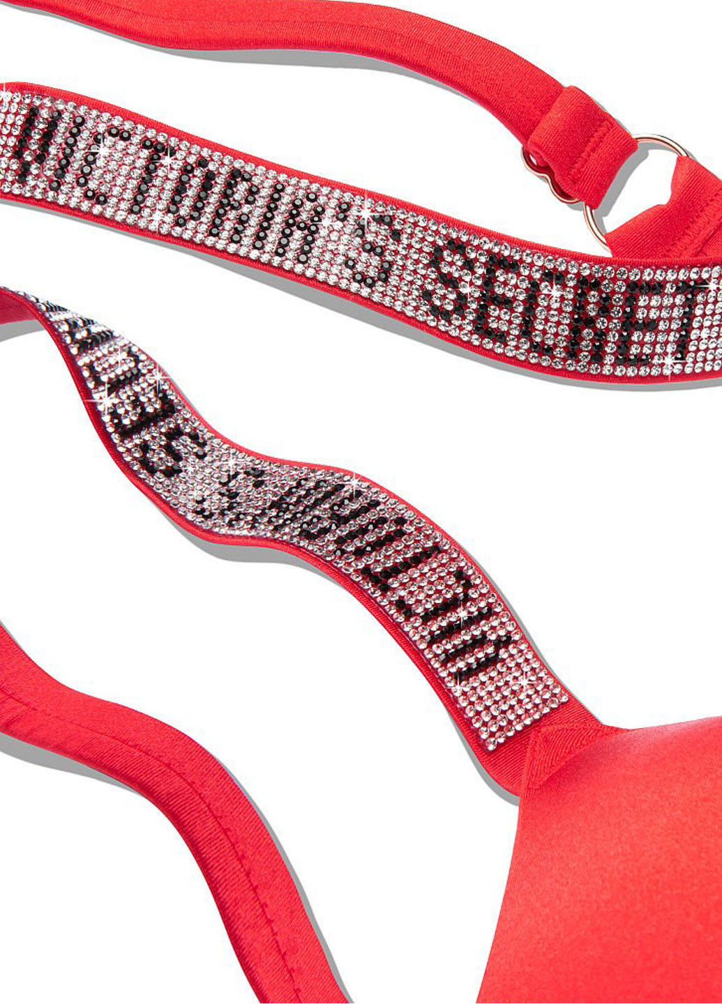 Червоний літній купальник (ліф, трусики) роздільний Victoria's Secret