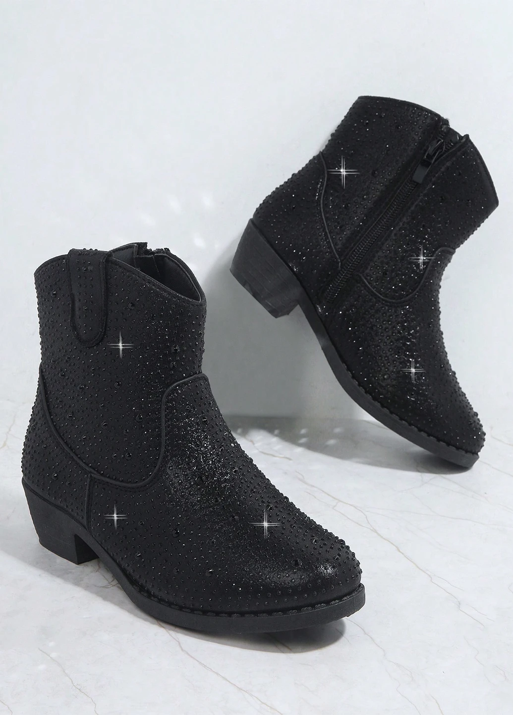 Черные осенние ботинки SHEIN