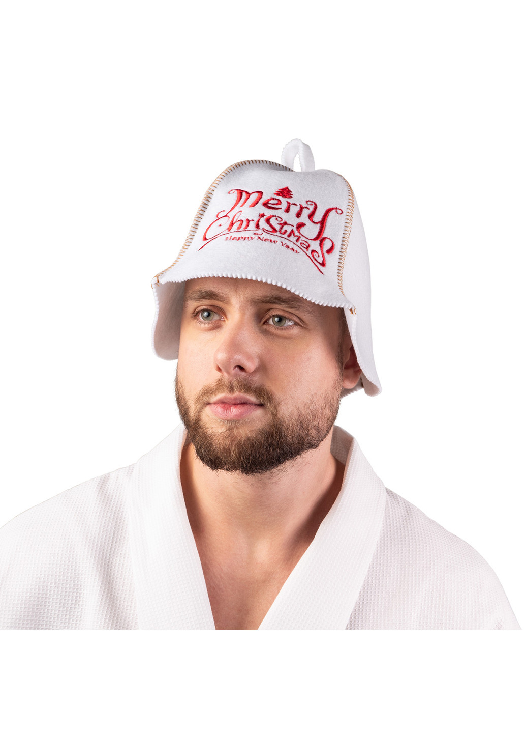 Шапка для сауны "Merry Christmas" Luxyart (252261903)
