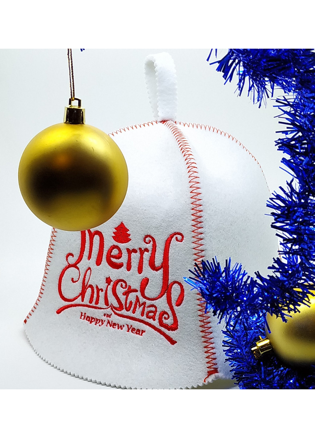 Шапка для сауны "Merry Christmas" Luxyart (252261903)