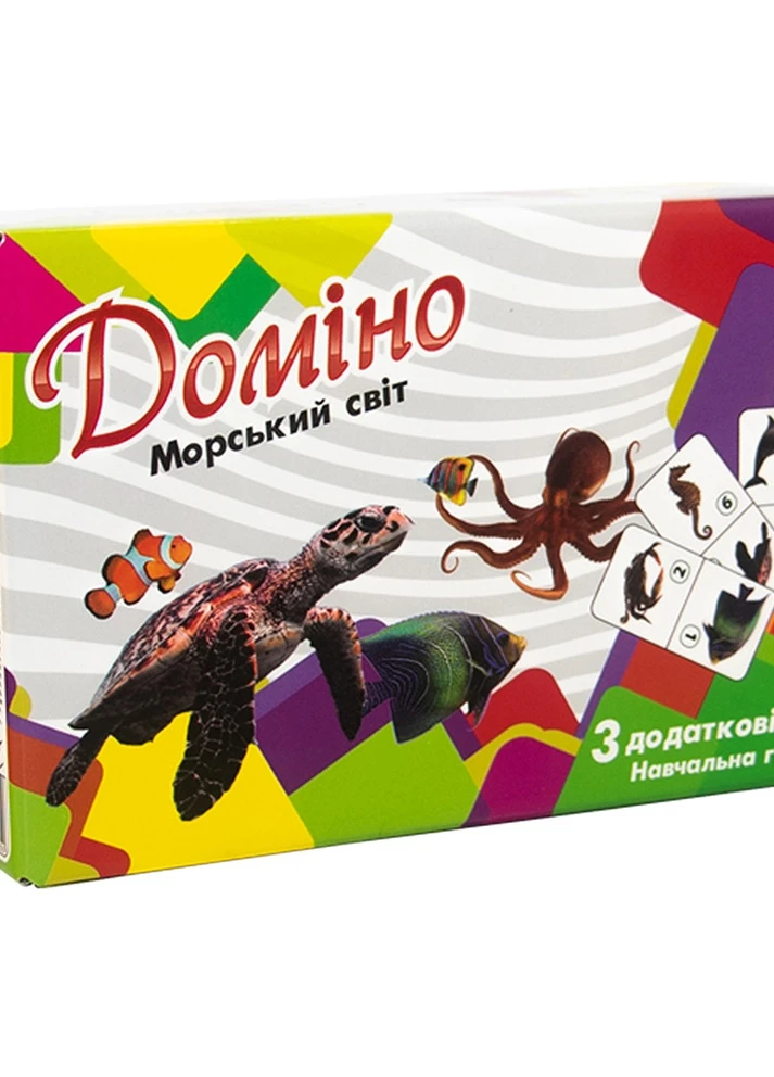Настольная игра Детское домино 30767 (укр.) Морской мир NaNa (253925874)